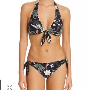 Kate Spade Black Floral Reversable Bikini Bottoms Size XL, New W Tags! (No Top)